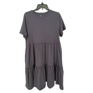 Old Navy women’s tier dress. Size L color Navy